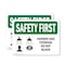 Signmission Shower And Eyewash Do Not Block With Symbol, 14 in W x Rectangle, Plastic OS-2PACK-SF-P-1014-L-10976 - alternate 1